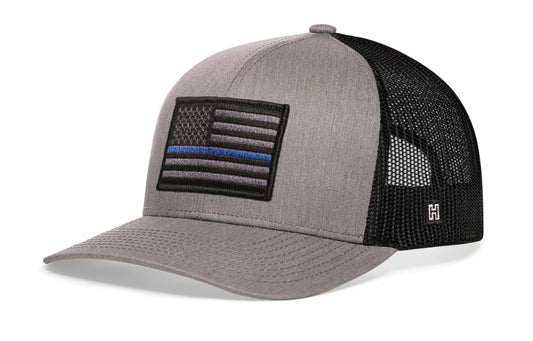 Thin Blue Line Trucker Hat  |  Police Tactical Snapback