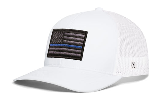 Thin Blue Line Trucker Hat  |  Tactical Police Snapback