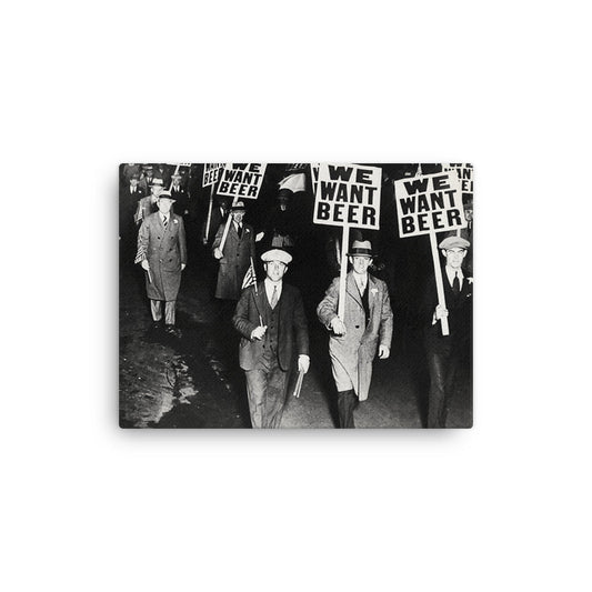 We Want Beer Rally Thin Wrap Canvas