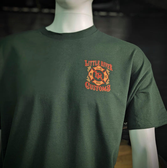 Thin Line Thick Skin Firefighter Tee