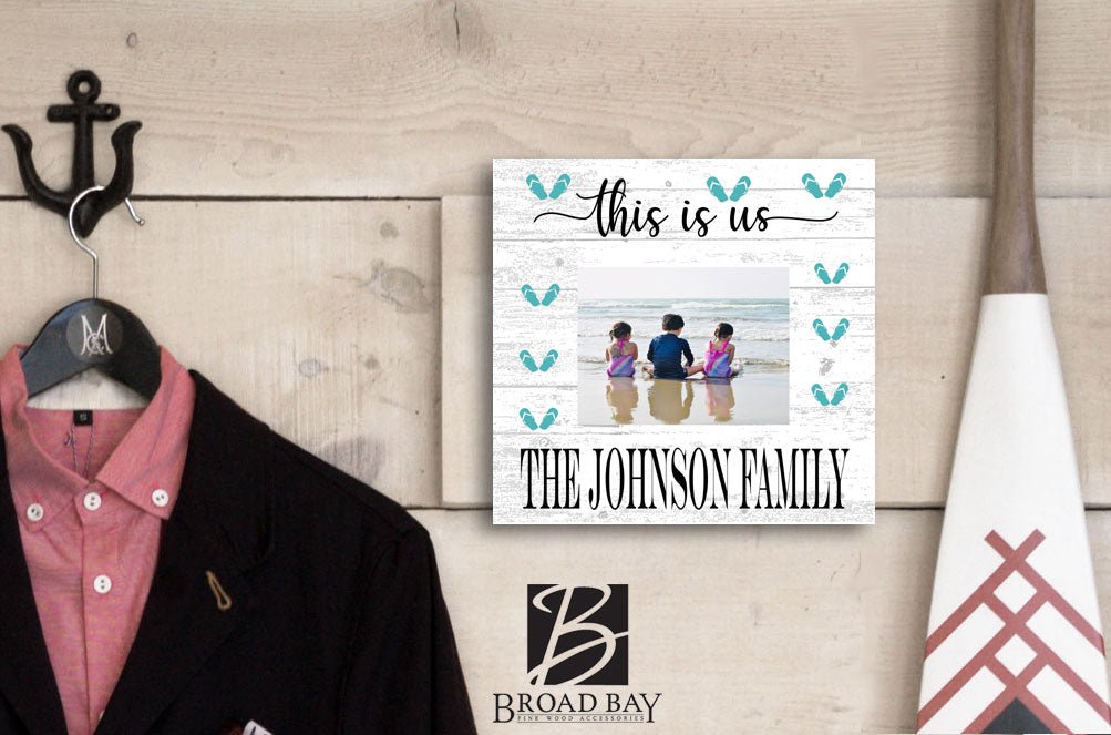 This is Us Photo Frame with Picture Printed on Solid Wood