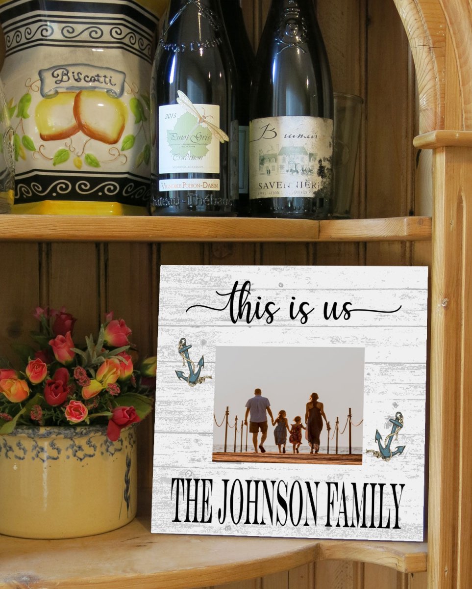 This is Us Photo Frame with Picture Printed on Solid Wood