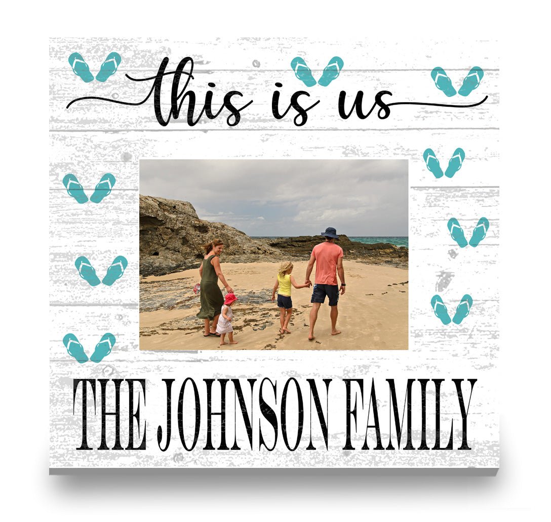 This is Us Photo Frame with Picture Printed on Solid Wood