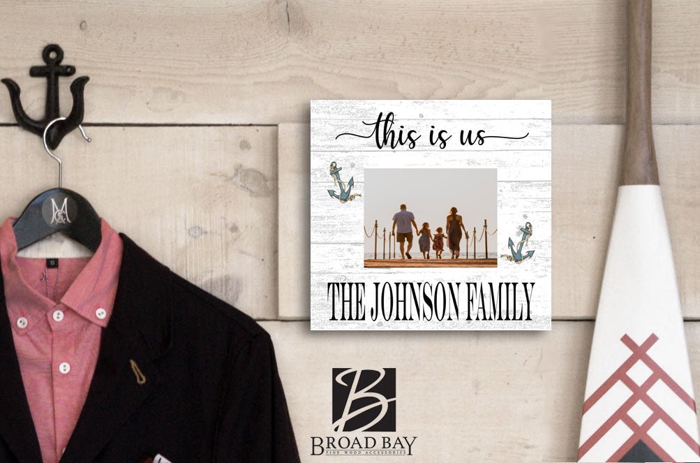 This is Us Photo Frame with Picture Printed on Solid Wood