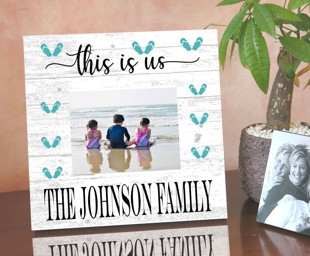 This is Us Photo Frame with Picture Printed on Solid Wood