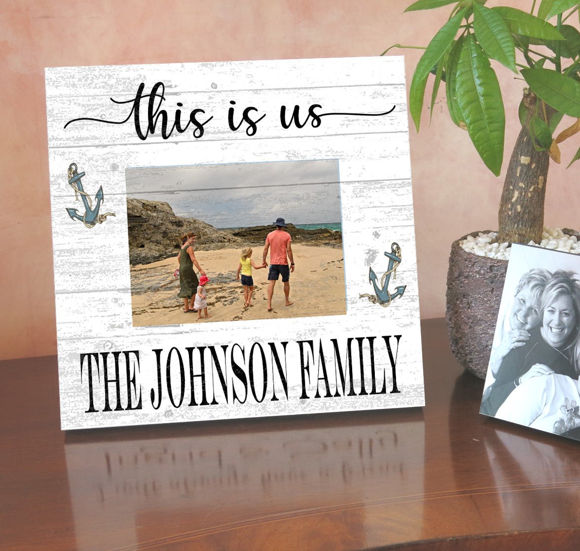 This is Us Photo Frame with Picture Printed on Solid Wood
