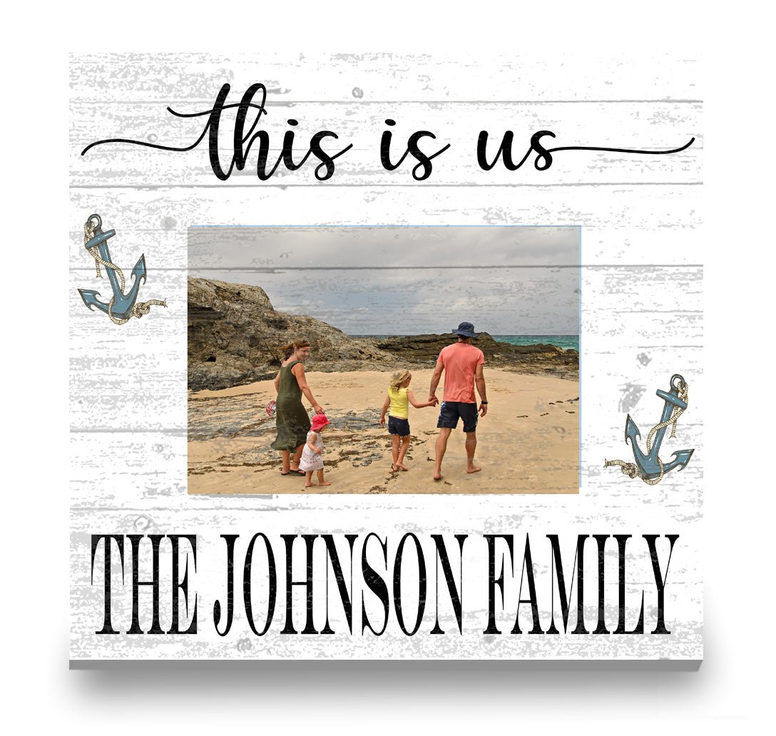 This is Us Photo Frame with Picture Printed on Solid Wood