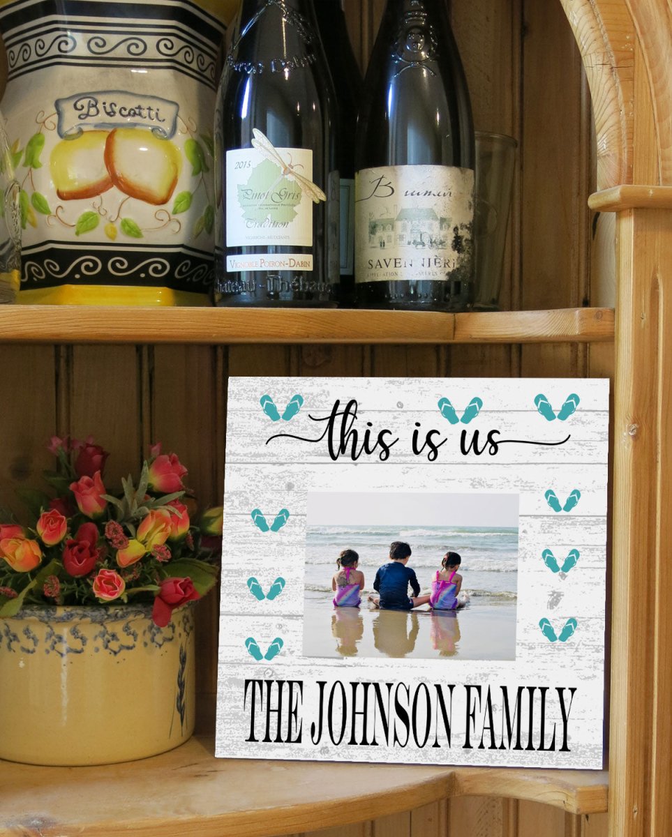 This is Us Photo Frame with Picture Printed on Solid Wood