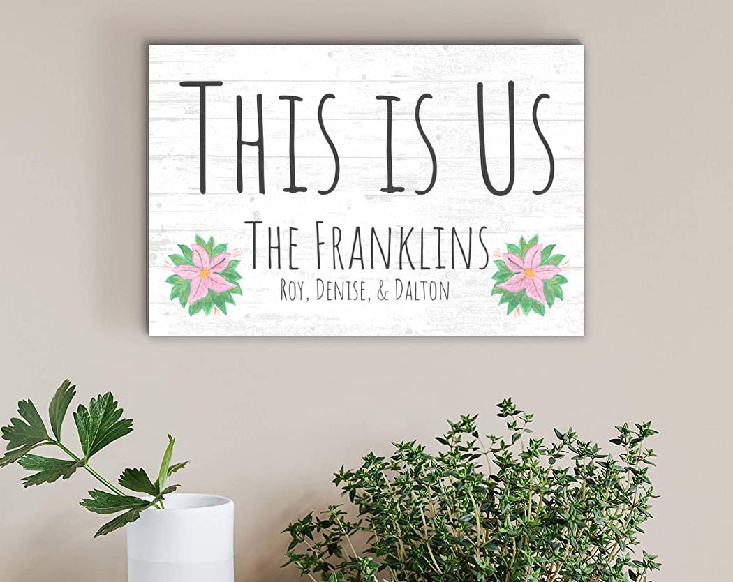 This Is Us Sign Personalized With Family Names