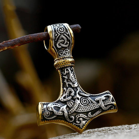 Thor’s Hammer Stainless Steel Pendant