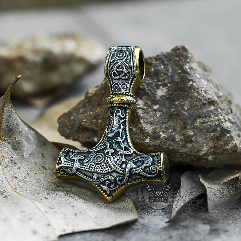 Thor’s Hammer Stainless Steel Pendant