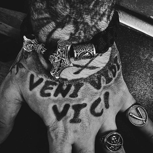 Thor's Hammer Braided Rope Viking Bracelet