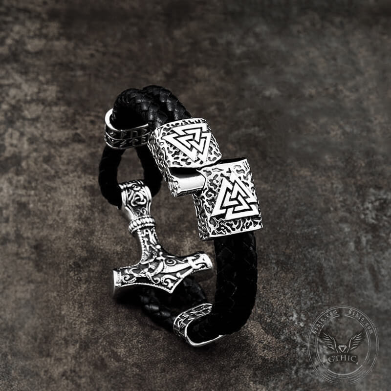 Thor’s Hammer Stainless Steel Viking Bracelet