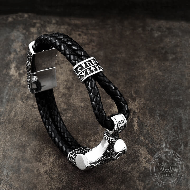 Thor’s Hammer Stainless Steel Viking Bracelet