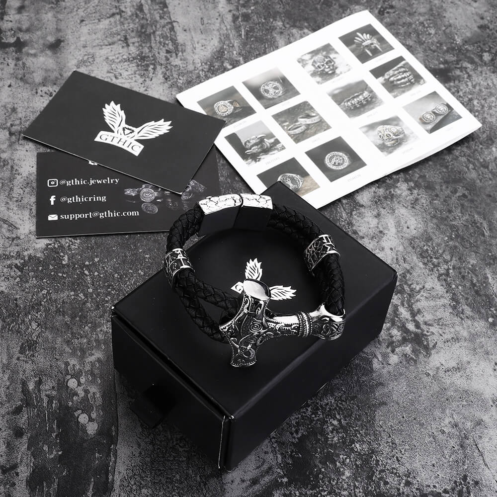 Thor’s Hammer Stainless Steel Viking Bracelet