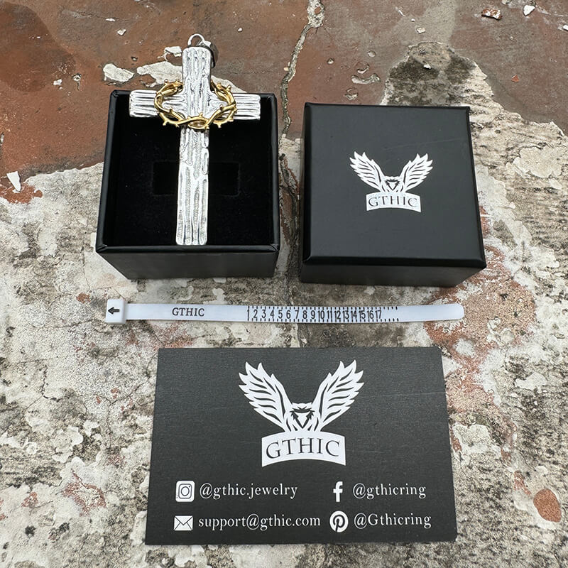 Thorn Cross Stainless Steel Christian Pendant