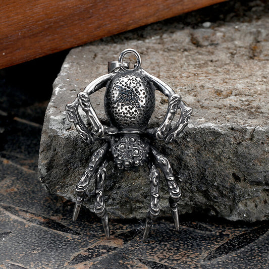 Thousand-Eyed Eight-Leg Spider Stainless Steel Pendant