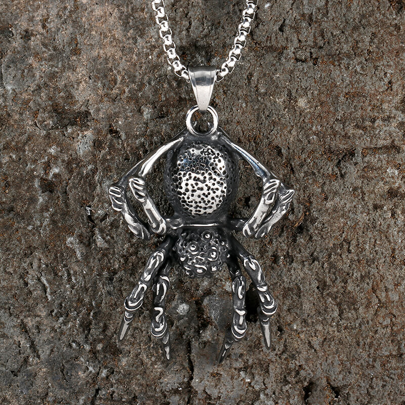 Thousand-Eyed Eight-Leg Spider Stainless Steel Pendant
