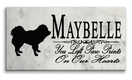 Tibetan Mastiff Memorial Stone Personalized Garden Rock or Grave Marker