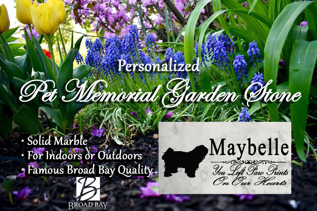 Tibetan Terrier Memorial Stone Personalized Garden Plaque or Grave Marker