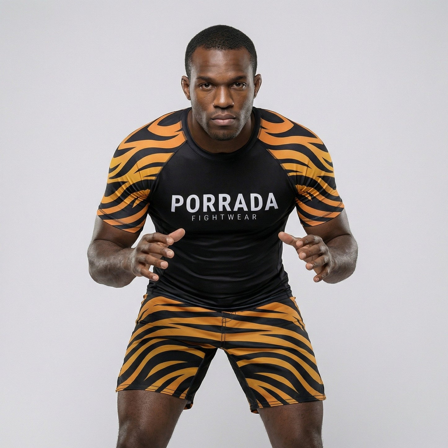 TIGER SHORT SLEEVE RASH GUARD