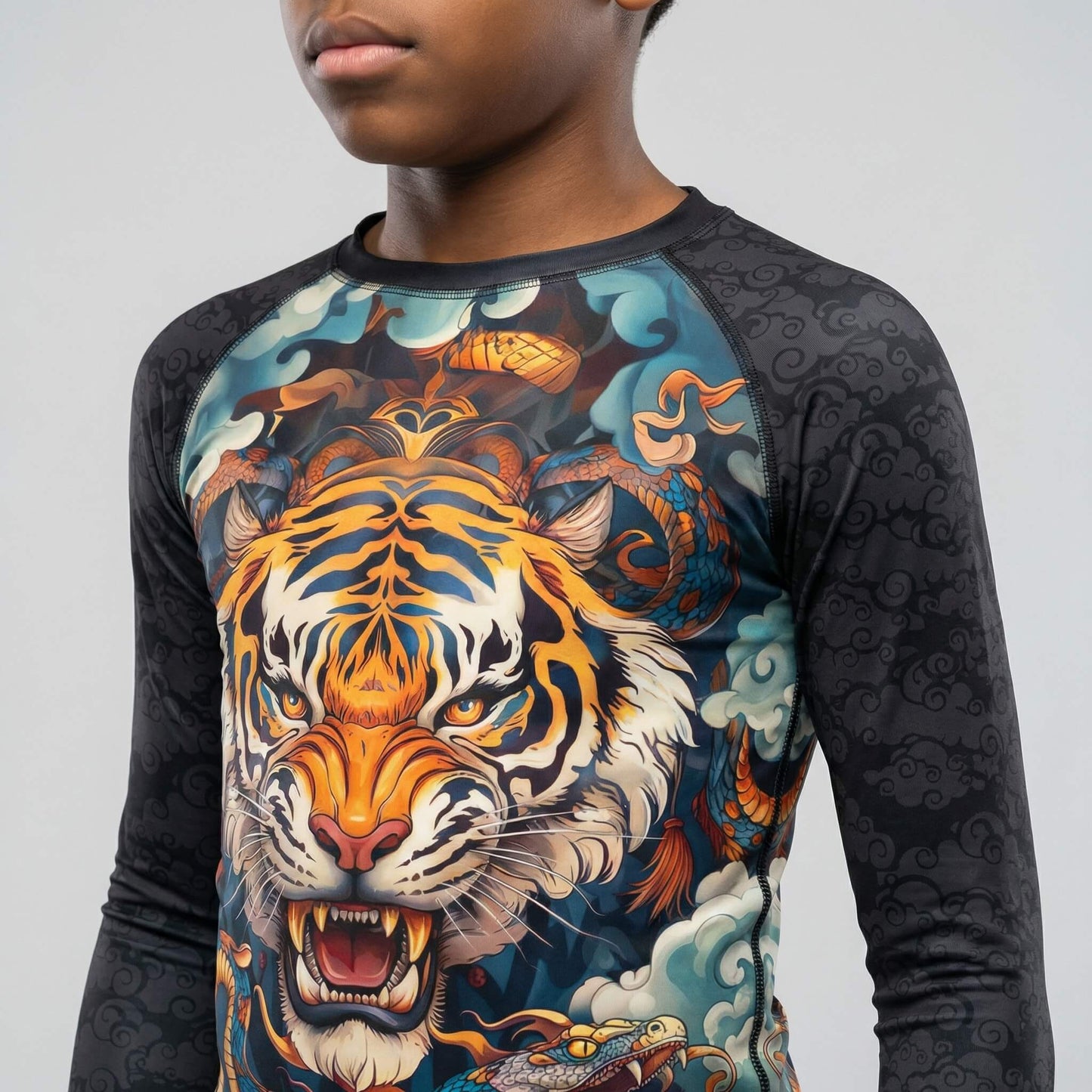 TIGER SPIRIT KIDS RASH GUARD