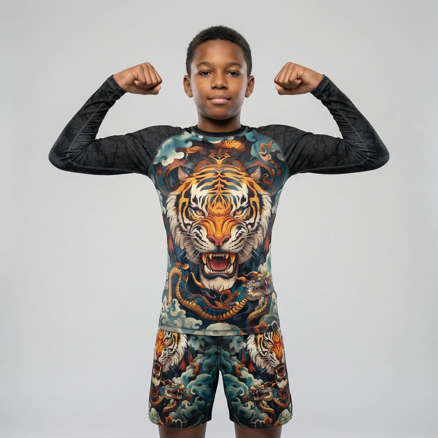 TIGER SPIRIT KIDS RASH GUARD