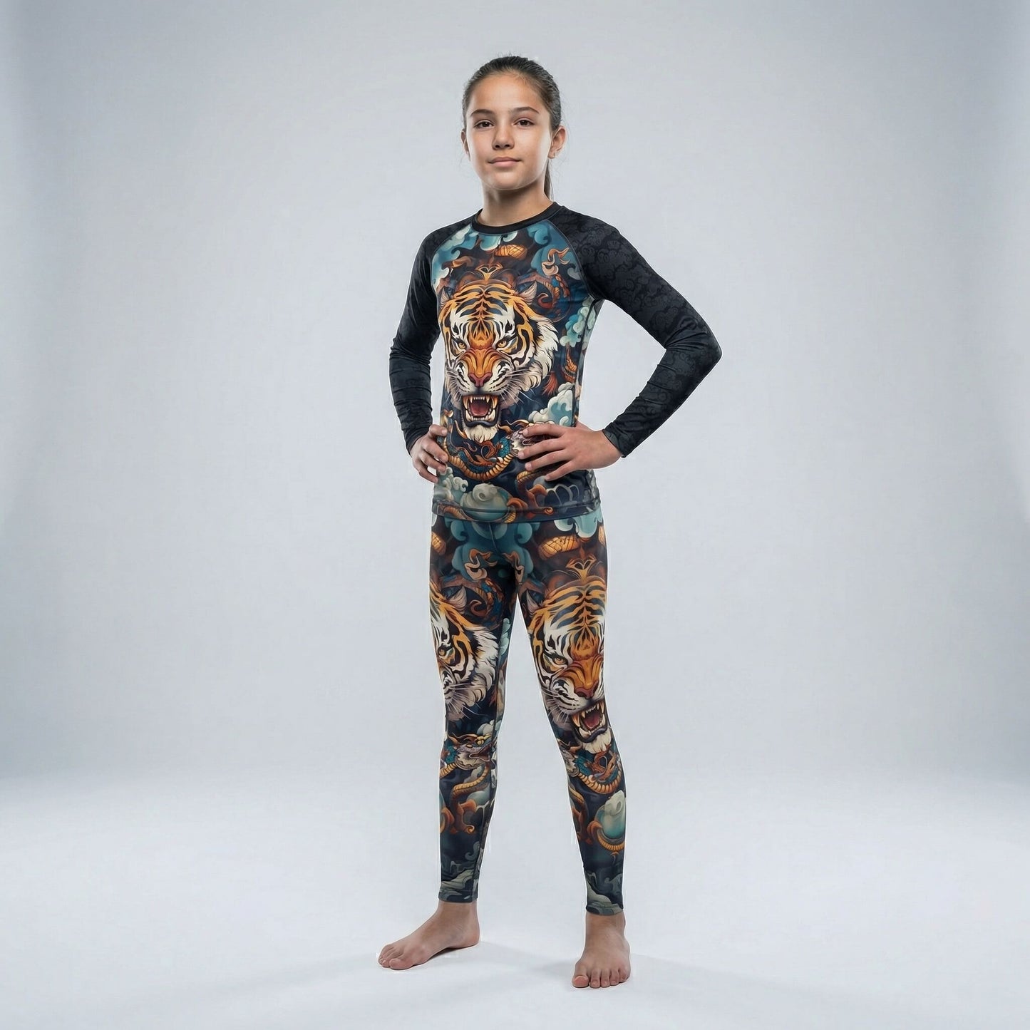 TIGER SPIRIT KIDS RASH GUARD