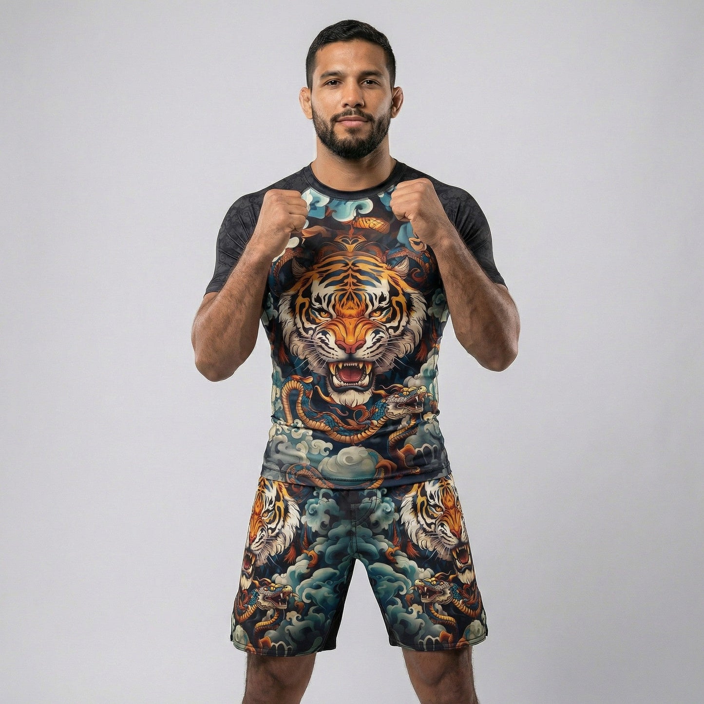 TIGER SPIRIT SHORT SLEEVE RASH GUARD