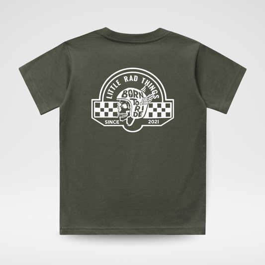 TIL DEATH DO WE RIDE TEE - OLIVE