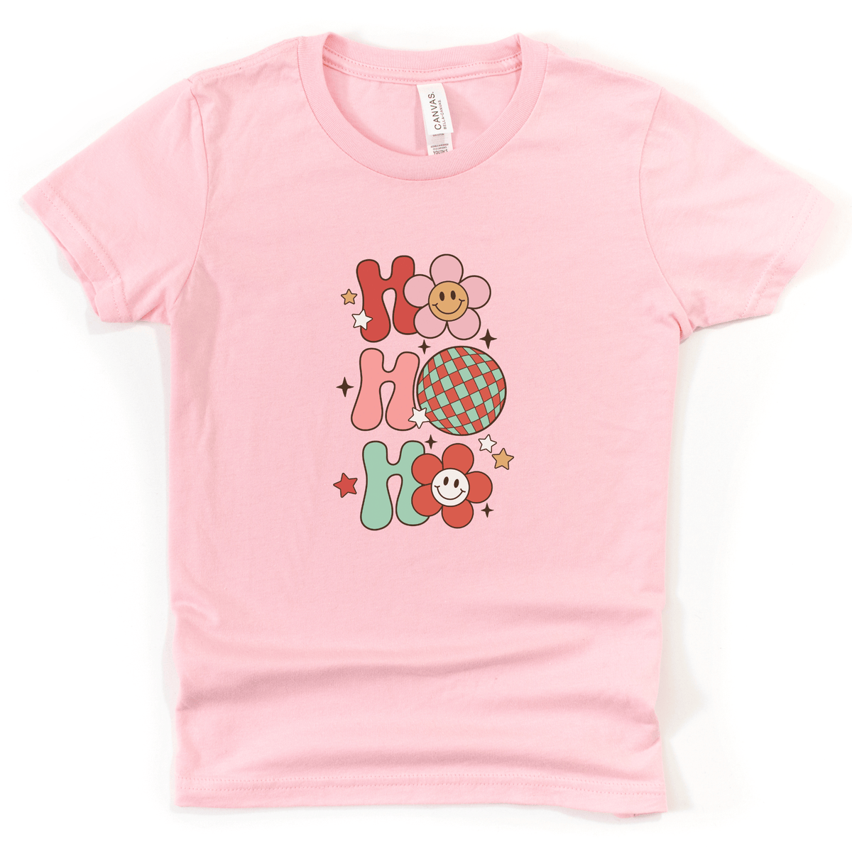 Retro Christmas Ho Ho Ho Kids T-Shirt