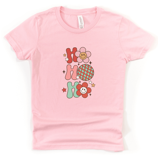 Retro Christmas Ho Ho Ho Kids T-Shirt