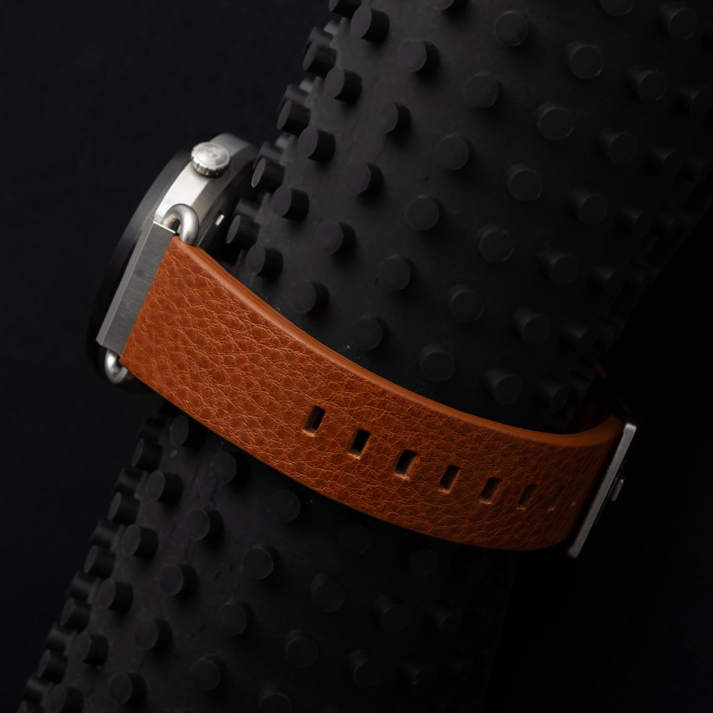 TK-01 - Trek Watch with Italian Leather Strap - Whiskey Brown