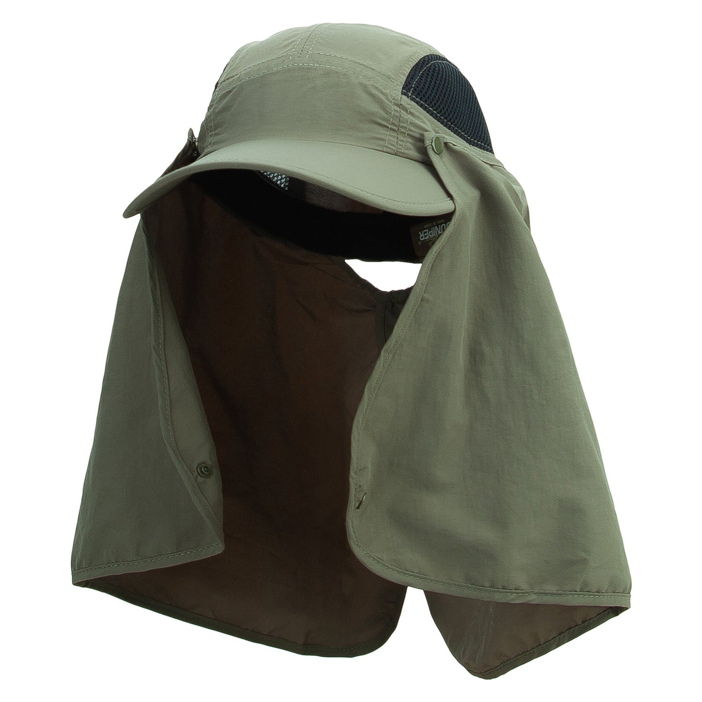 Taslon UV Cap with Removable Neck Flap