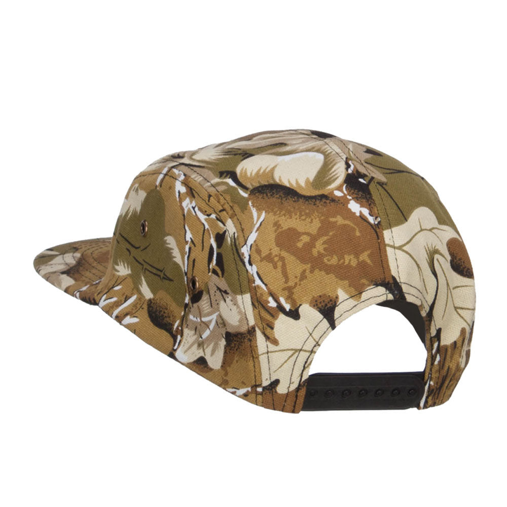 Men's 5 Panel Camo Cotton Cap