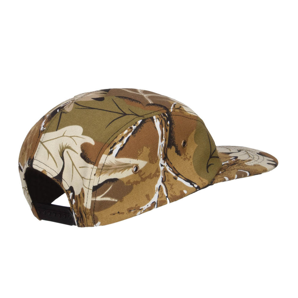 Men's 5 Panel Camo Cotton Cap