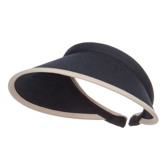 Trim Brushed Cotton Clip On Visor