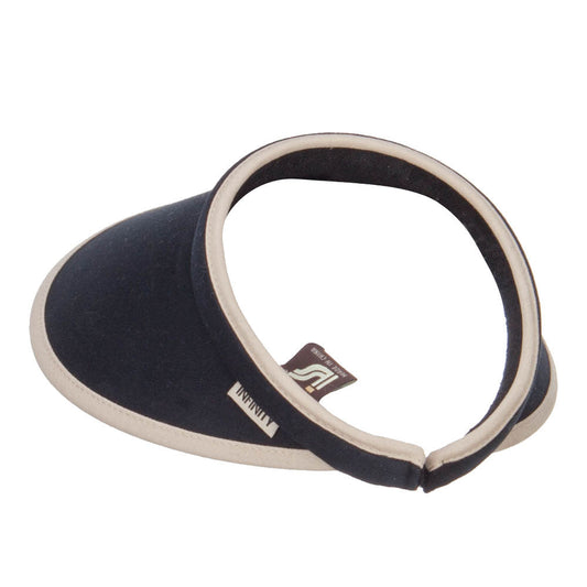 Trim Brushed Cotton Clip On Visor