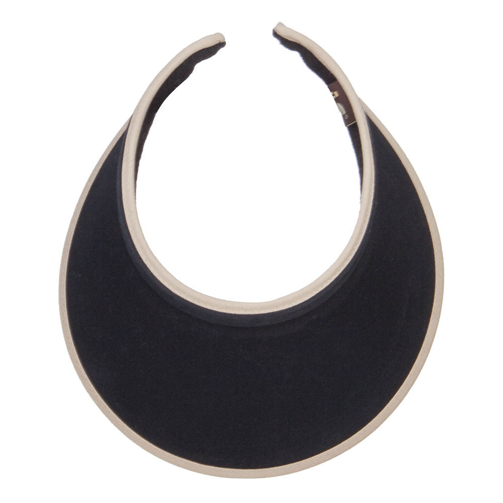 Trim Brushed Cotton Clip On Visor