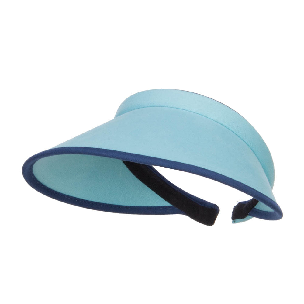 Trim Brushed Cotton Clip On Visor