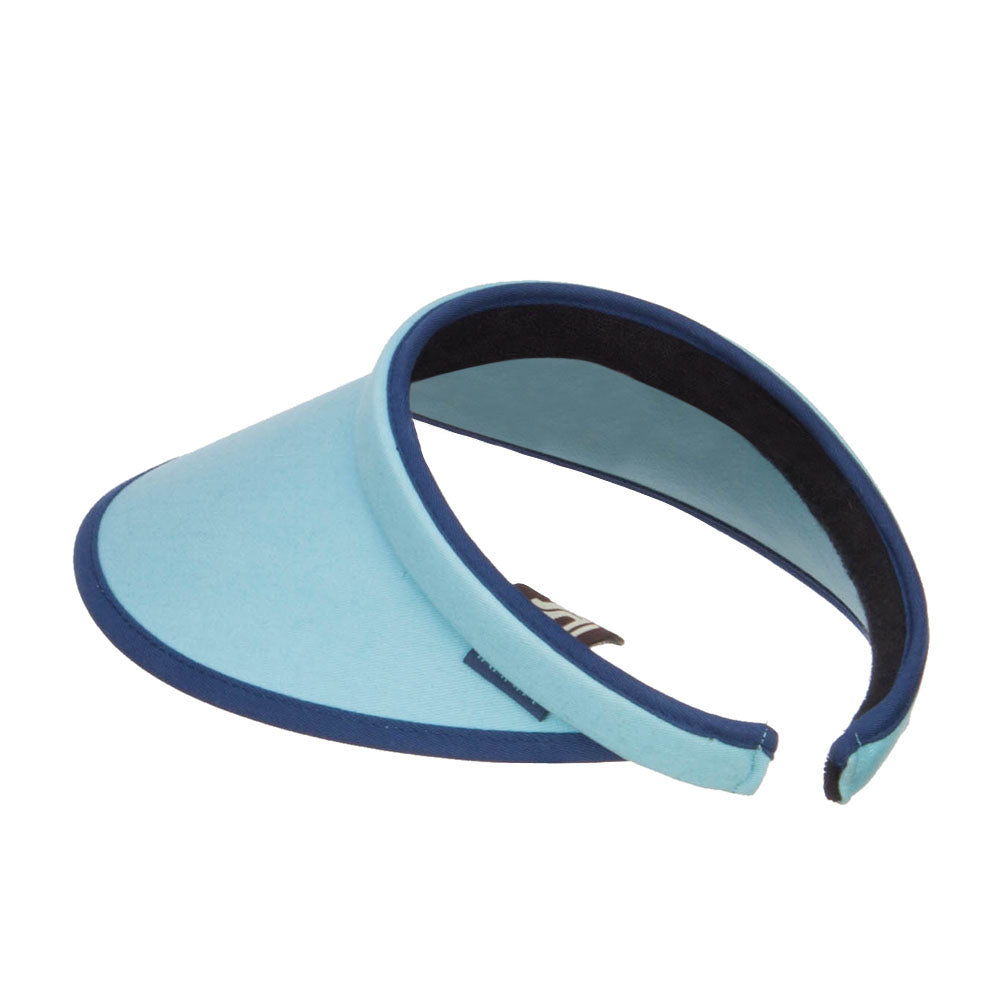 Trim Brushed Cotton Clip On Visor