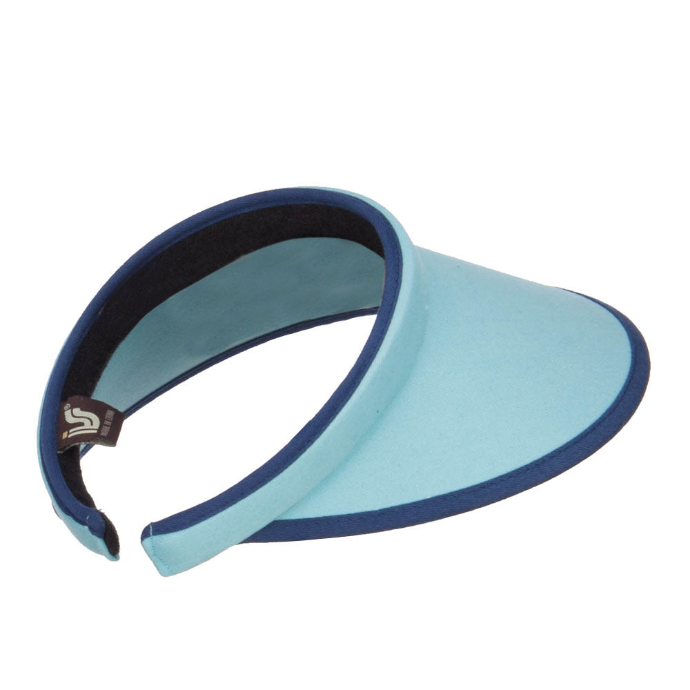 Trim Brushed Cotton Clip On Visor