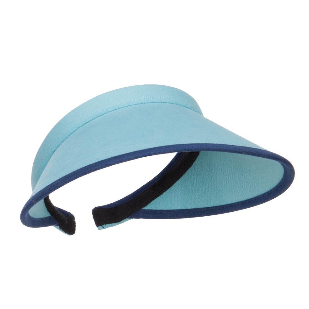 Trim Brushed Cotton Clip On Visor
