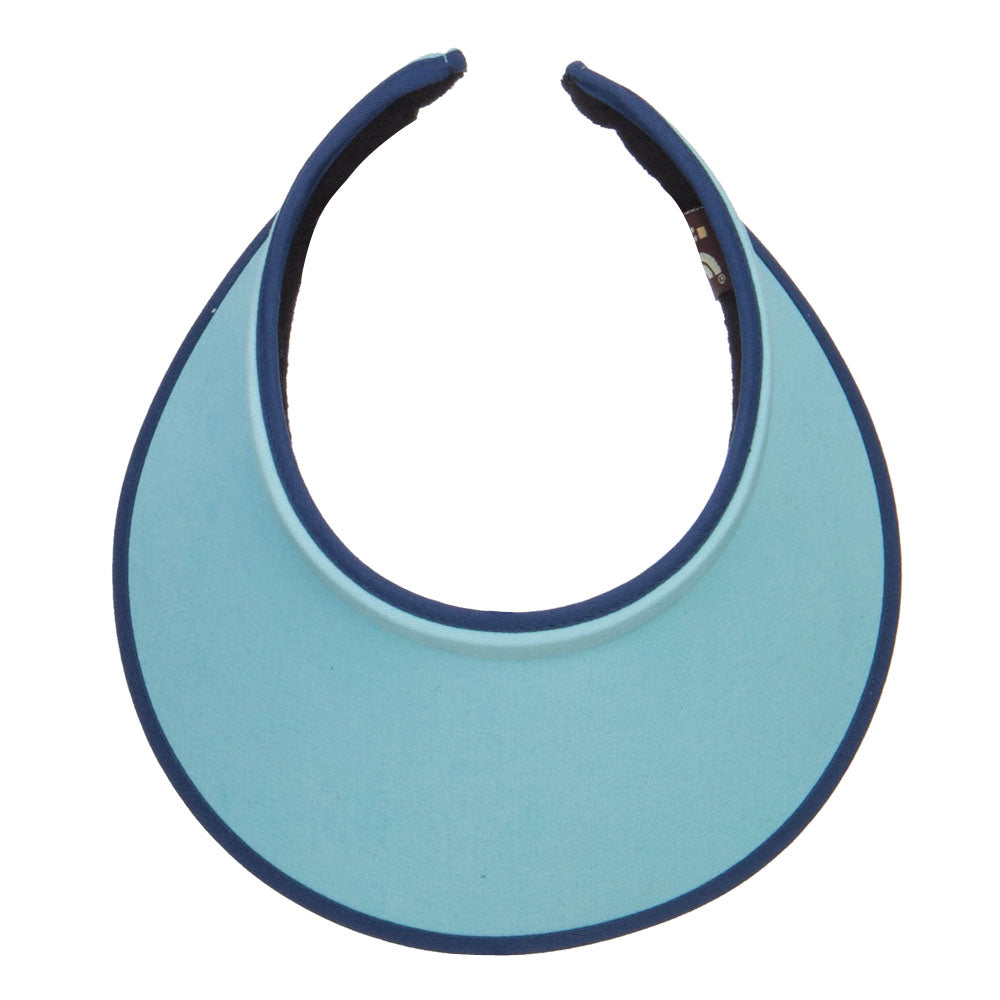 Trim Brushed Cotton Clip On Visor