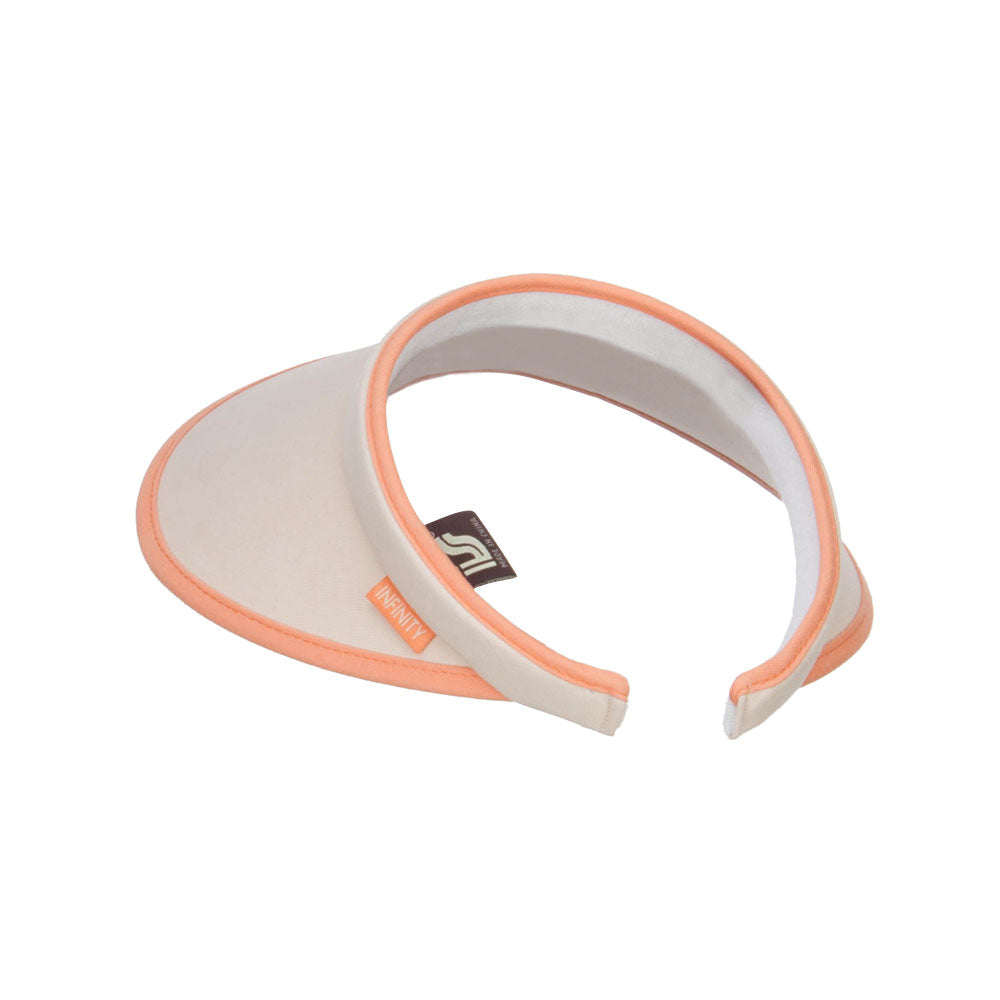 Trim Brushed Cotton Clip On Visor