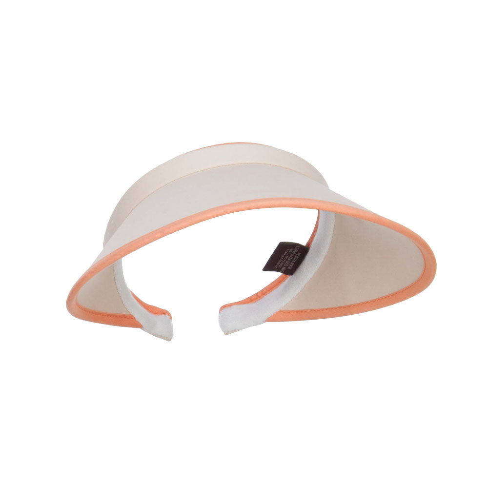 Trim Brushed Cotton Clip On Visor