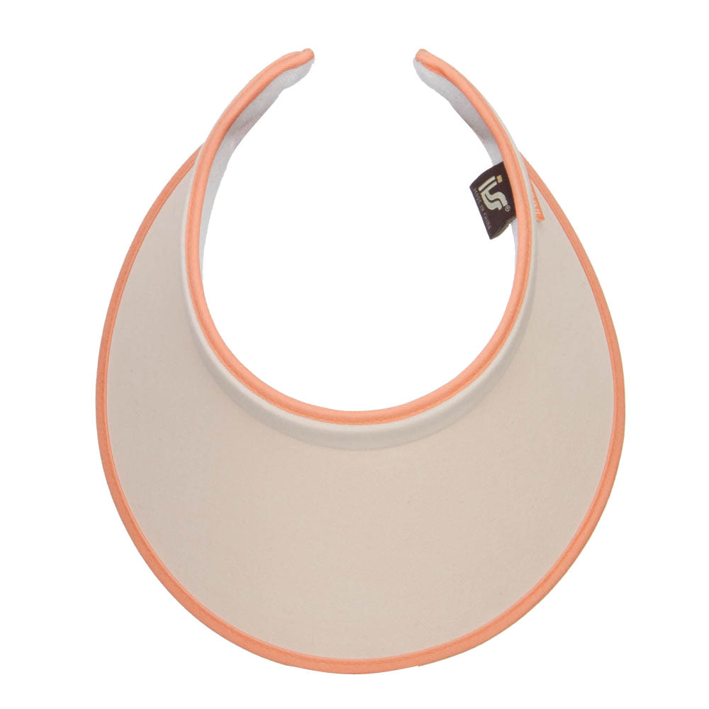 Trim Brushed Cotton Clip On Visor