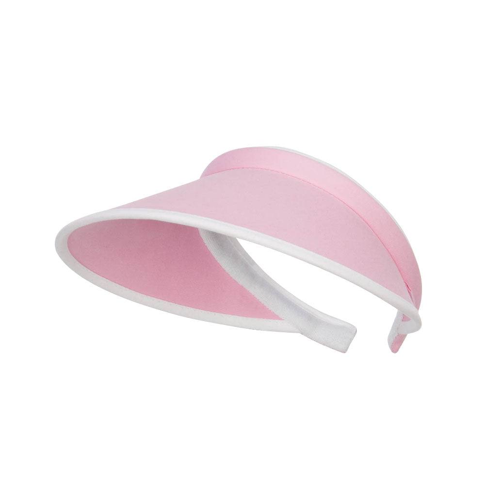 Trim Brushed Cotton Clip On Visor