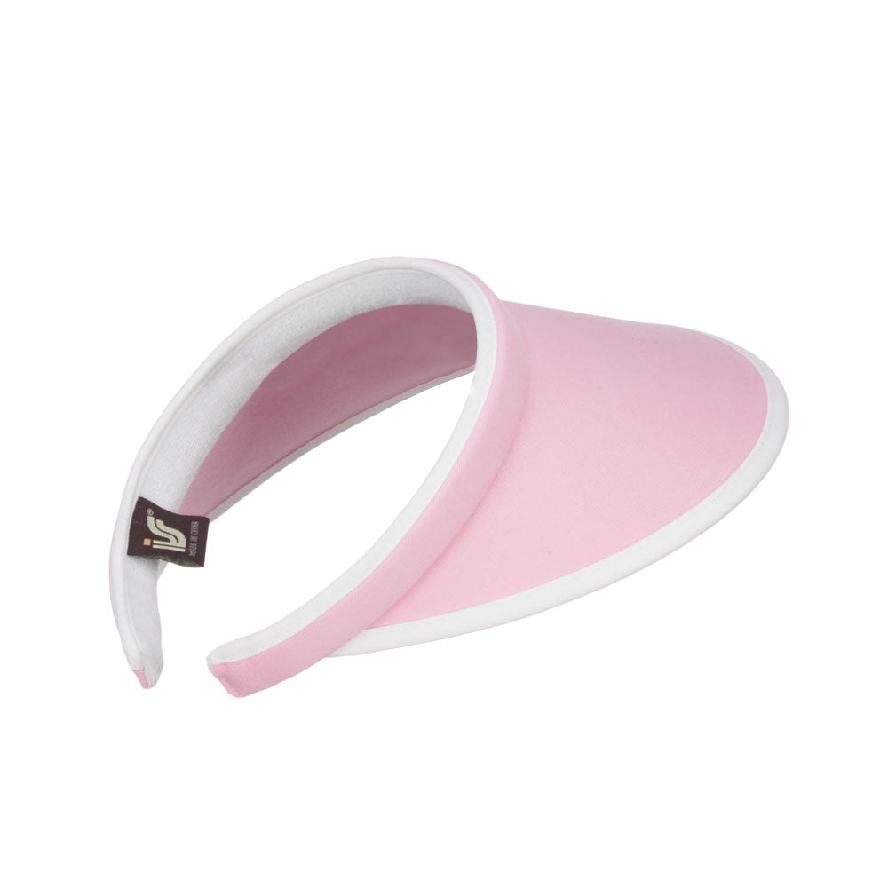 Trim Brushed Cotton Clip On Visor