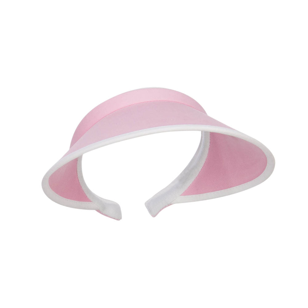 Trim Brushed Cotton Clip On Visor